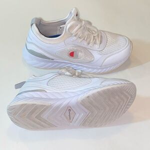 Champion Women's White and Silver Sneakers